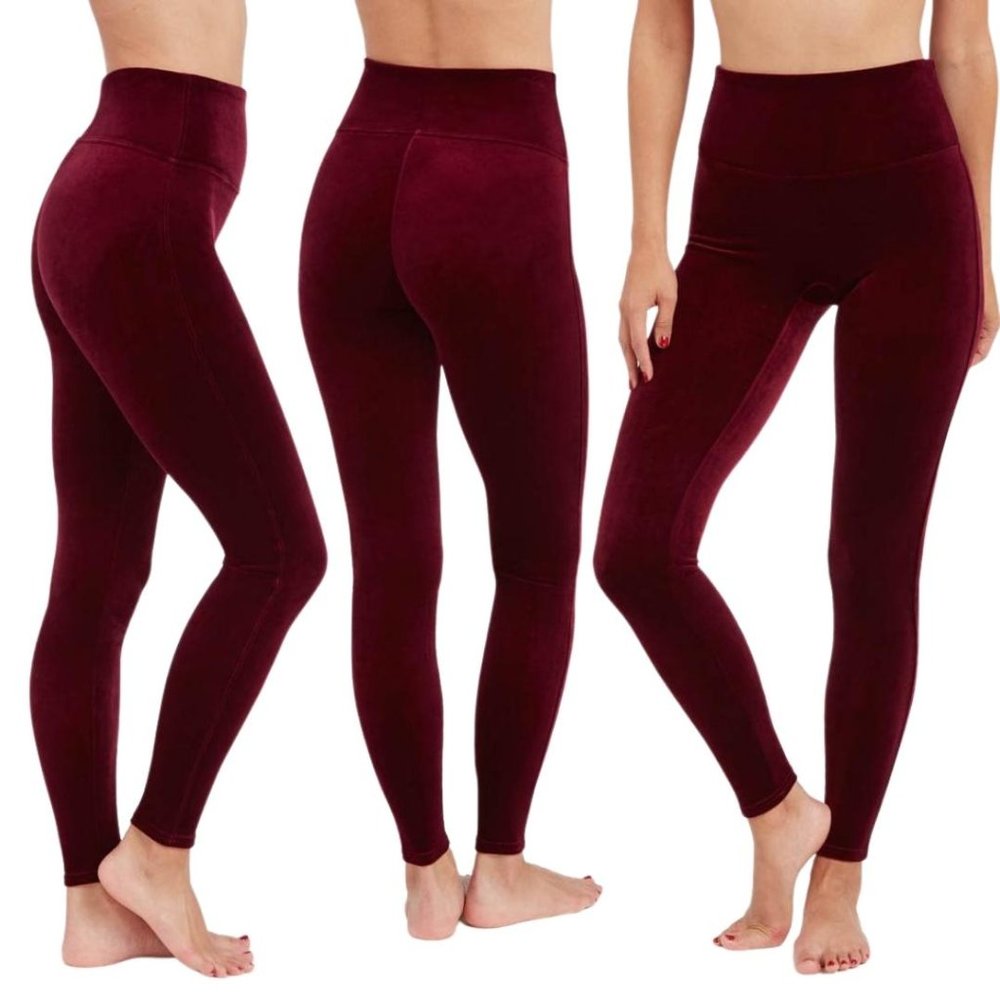 Spanx Red Velvet Leggings